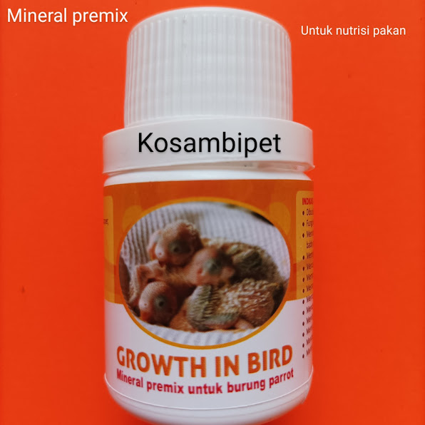 ,mineral premix untuk anak burung paruh bengkok